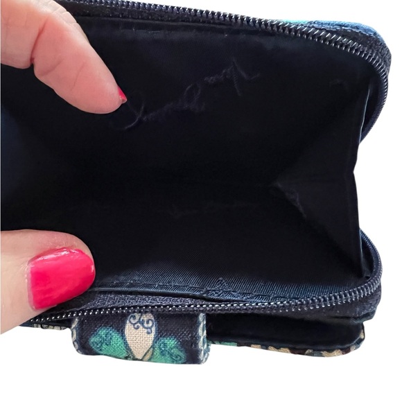 Vera Bradley Square Wallet - Mod Floral Blue - Picture 4 of 5